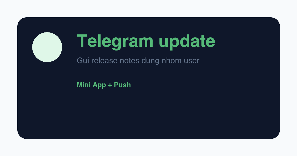 Tự động thông báo bản cập nhật VPS script qua Telegram
